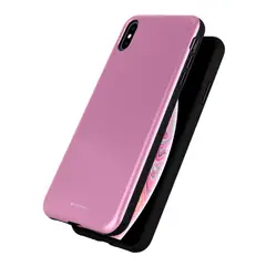 GENERICO - Skinny Bumper Carcasa iPhone Xs Max Purpura metalico