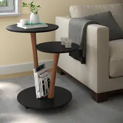 TU MESITA - Mesa Lateral Moderna Vitoria Negro