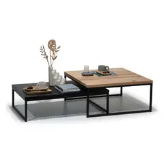 TU MESITA - Mesa de Centro Dúo Daniela Marrón / Negro