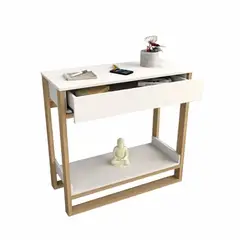 TU MESITA - Recibidor minimalista Vivi Blanco 92 cm