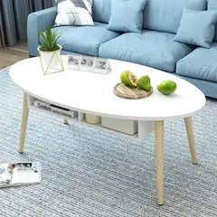 TU MESITA - Mesa de Centro Ovalada Vintage Patricia Blanco