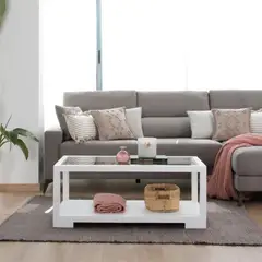 TU MESITA - Mesa de centro Arequipa Blanca 110 cm