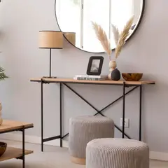 TU MESITA - Recibidor Caxamarca Marrón 120 cm