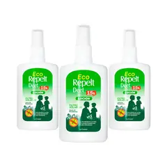 GENERICO - 3 Eco Repelt Deet 15% Loción 120ml - La Cooper