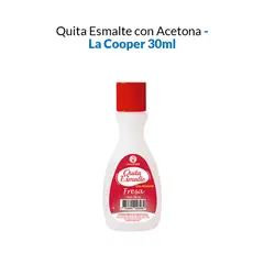GENERICO - Quita Esmalte con Acetona Fresa 30ml - La Cooper