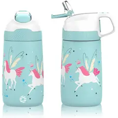FJBOTTLE - - Botella infantil de agua con aislamiento de acero inoxidable 350 ml