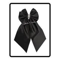 GENERICO - Lazo Coquette Negro - Moñitos Lindsey