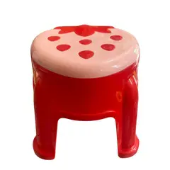 GENERICO - BANCO PARA NIÑOS DISEÑO DE FRESA COLOR ROSA