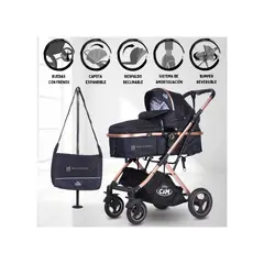 BABY - Coche Moises Cuna con Pañalero Moderno