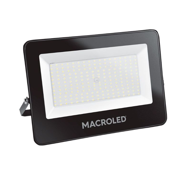 Reflector Led Negro 200W Ip65 100-240Vac Luz Fría 6500K - MACROLED