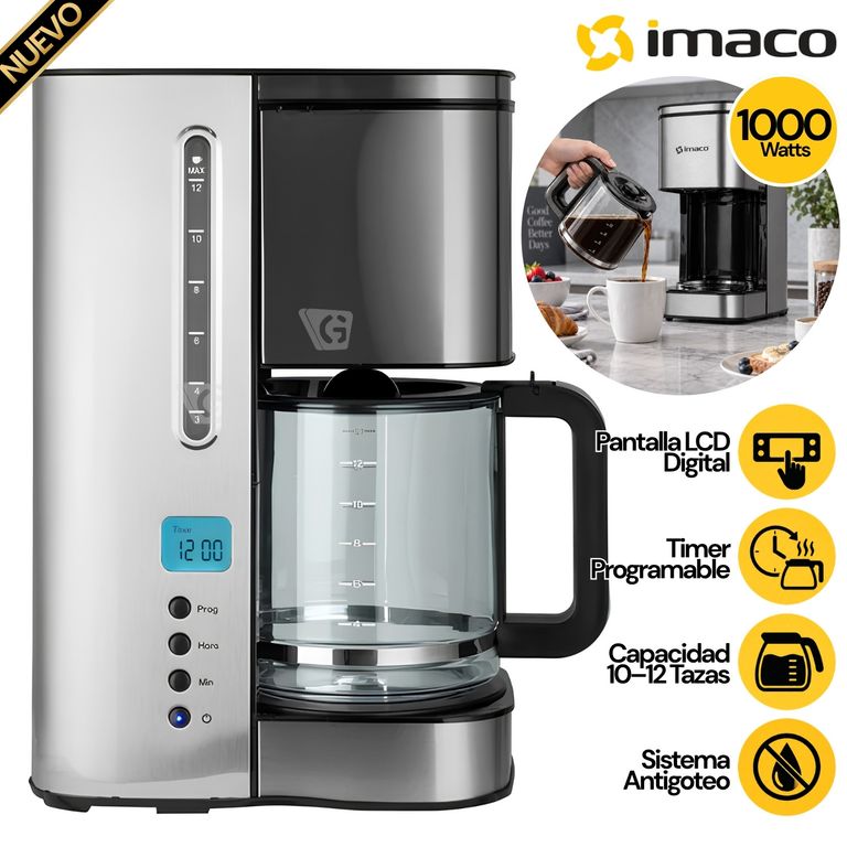Cafetera Eléctrica CM1281 800ml Gris