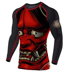 GENERICO - Rash Guard Pro Bjj Jiujitsu Hannya Mask