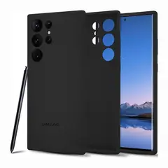 CASE - Silicona Para Samsung S23 Ultra Ultra - Negro