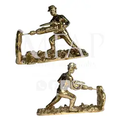 MFAP BRONCERIA Y ANTIGUEDADES - Minero taladrando de bronce
