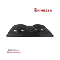 FINEZZA - Cocina Eléctrica 2 Hornillas