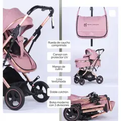 BABY - Coche Moises Cuna con Pañalero Moderno