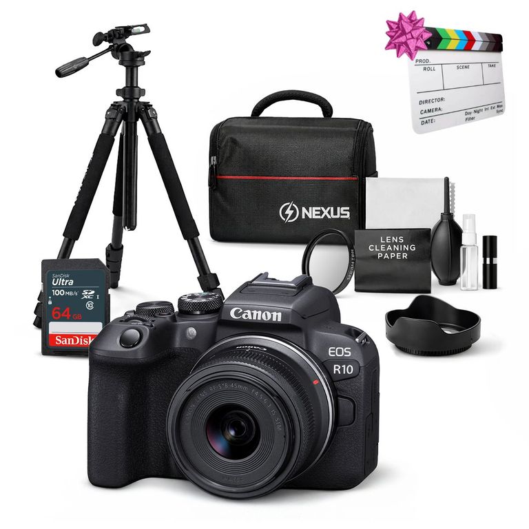 Cámara EOS R10 Lente RF-S 18-45mm Kit Ultimate de Accesorios