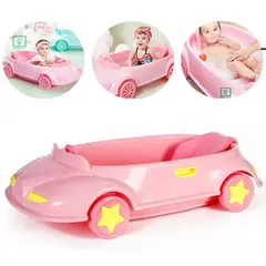 GENERICO - Bañera Tina de Baño Carrito Rosado