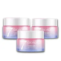 BIOAQUA - PACK 3 CREMA HIDRATANTE V7 VEGANA ACIDO HIALURONICO BIOAQUA_.