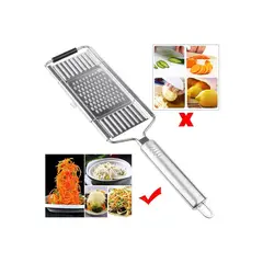 GENERICO - Rallador de acero inoxidable con 3 cuchillas para verduras