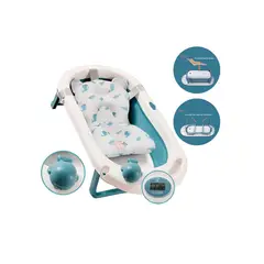 DOUX BEBE - Tina de baño Plegable para bebe blue