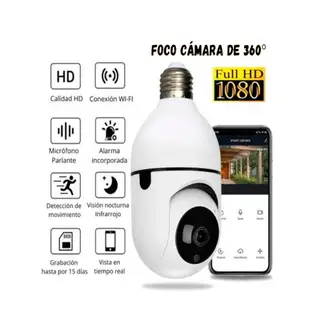 GENERICO - Foco Camara de Seguridad videovigilancia 360°