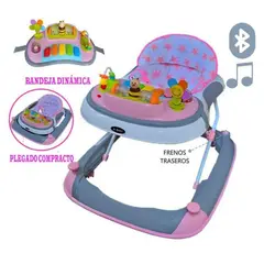 HI BABY - Andador musical con bluetooth Abejita Rosado