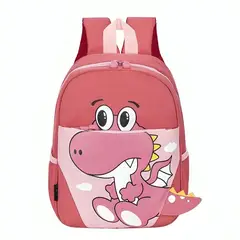 GENERICO - Mochilas Dinosaurios Unisex Rosa