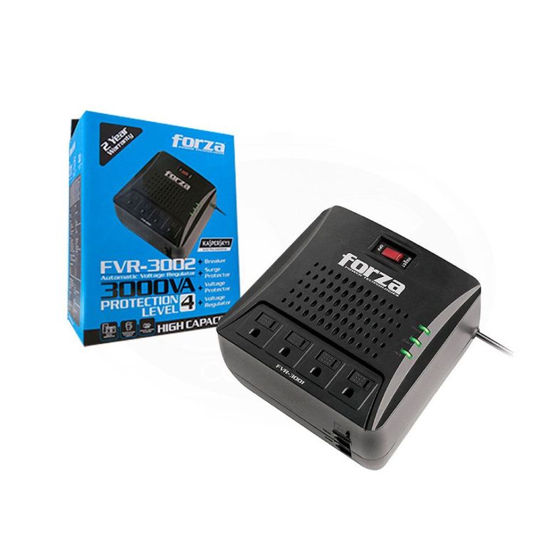 ESTABILIZADOR AVR FVR-3002 3000VA 1500W 4 OUT