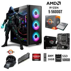 AMD CORP - COMPUTADORA PC GAMER RYZEN 5-5600GT 32GHZ RAM 16GB SSD 500GB CASE GAMER RGB