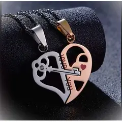 GENERICO - Set de Collares Llave de Amor Enamorados Parejas San Valentín Genieka