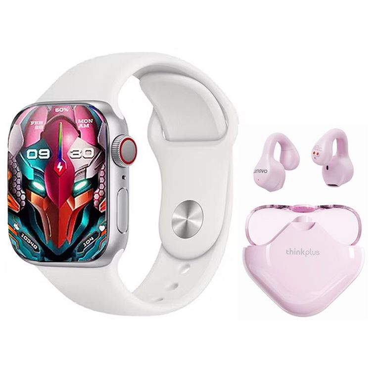 Audífonos XT61-Rosa y Toumi S9 PRO-W Watch Reloj inteligente