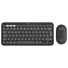 LOGITECH - Teclado K380 PEBBLE 2 COMBO Bluetooth N Y Ratón B