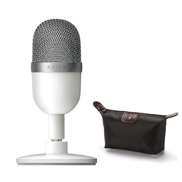 Seiren Mini USB Streaming Microphone Streaming Blanco y Estuche