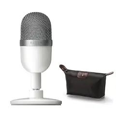 RAZER - Seiren Mini USB Streaming Microphone Streaming Blanco y Estuche