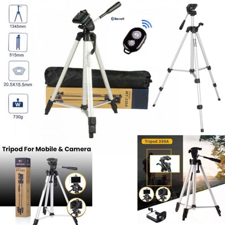 Trípode para Celular Cámara Profesional 1345mm Soporte Bluetooth 360°
