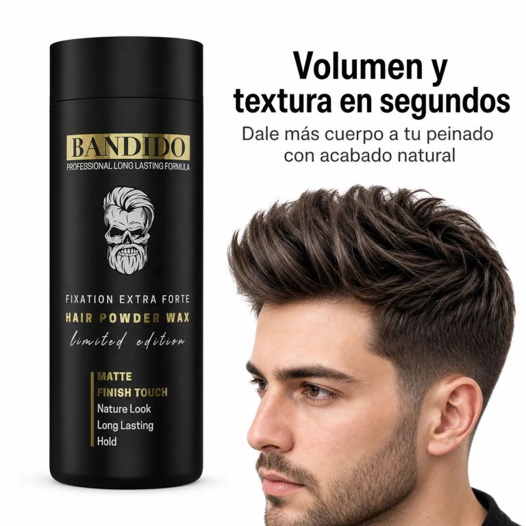 Polvo Texturizador Bandido 32gr para Cabello con Volumen, Textura Natural y Acabado Mate