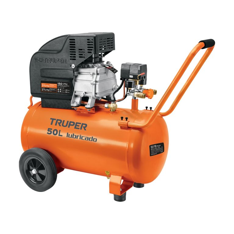 Compresor Lubricado de Aire, 50 litros, 220 V/60 Hz,