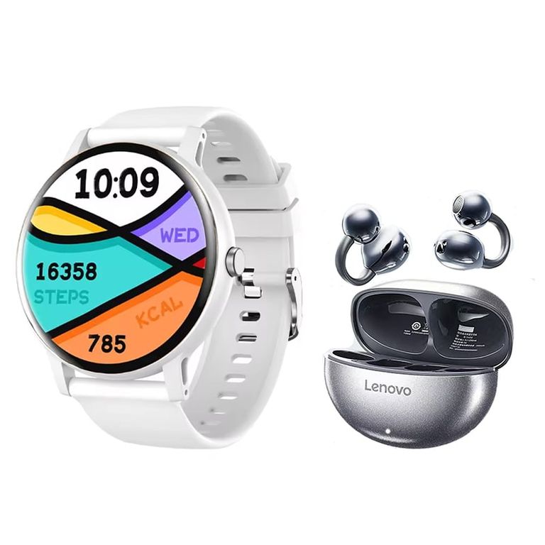 TA140 Audífonos-Negro y Toumi Fit 2-W Reloj inteligente