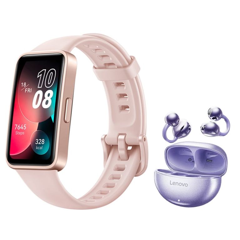 Audífonos Lenovo TA140 M Bluetooth y Band 8 P Reloj inteligente