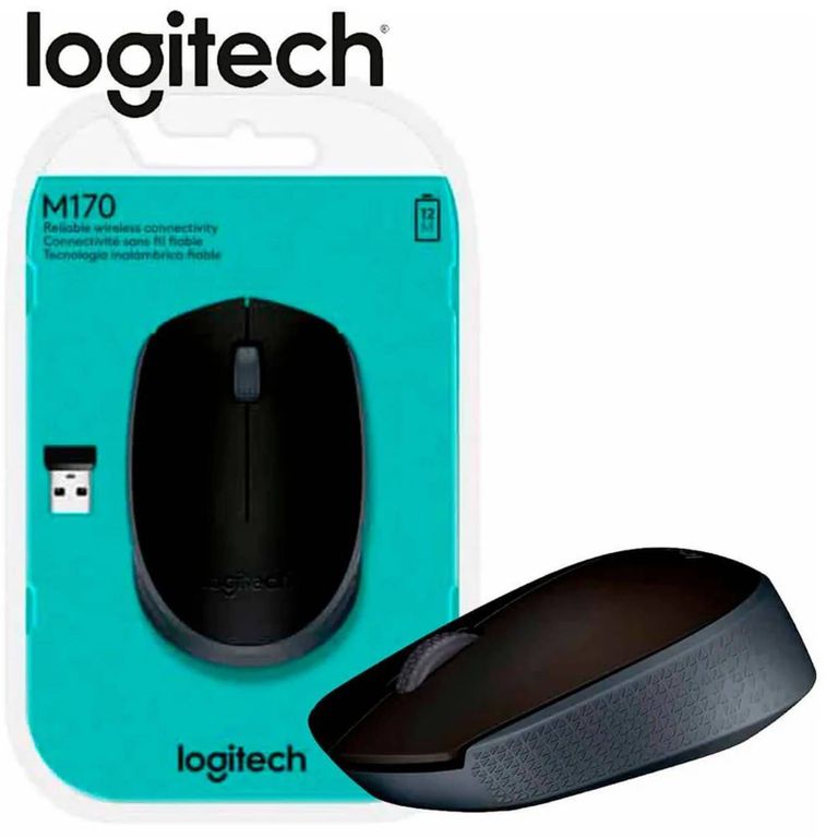 MOUSE M170 WIRELESS BLACK