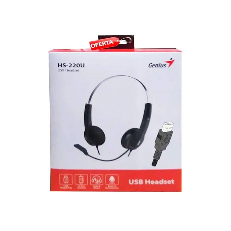 AUDIFONO CMICROF HS-220U USB BLACK