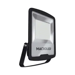 GENERICO - Reflector Led Negro 200W Luz Fría 6500K - MACROLED