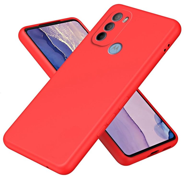 Funda Case para Motorola G31 Soft Feeling Antishock Rojo Antigolpe