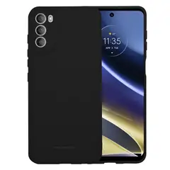 GENERICO - Funda Case de Motorola E5 PLUS Soft Feeling Antishock Negro Antigolpe