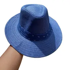 KAST PE - Sombrero Fedora Hombre Modelo Sailor - Azul