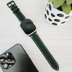 GENERICO - Correa Cuero para APPLE WATCH 41mm - 40mm - 38mm - Verde