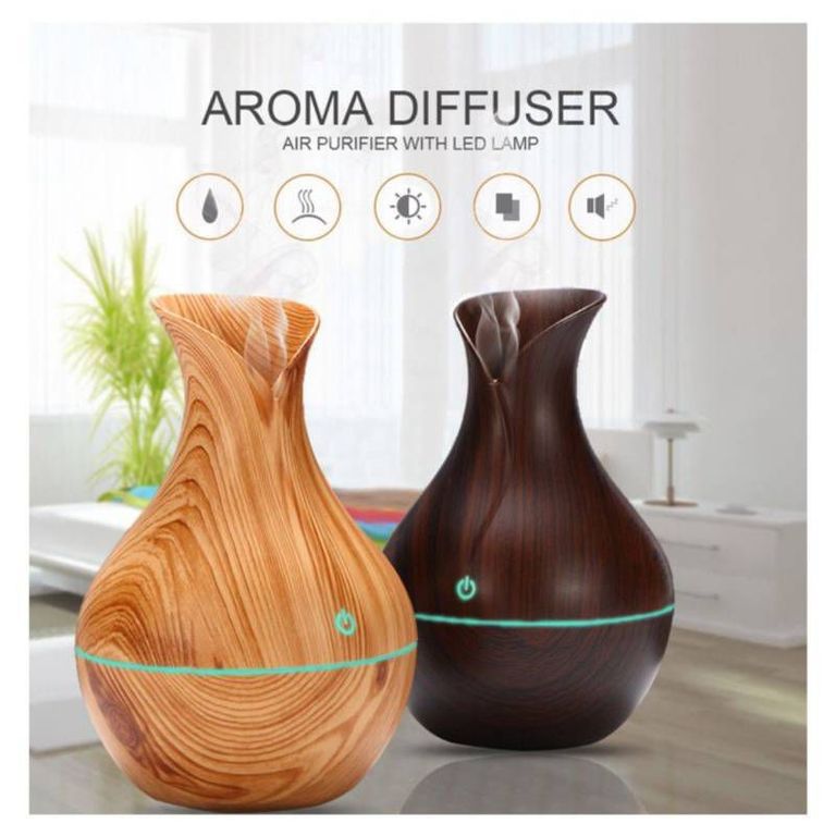 Humidificador difusor de aroma con luz led ultrasónico aromaterapia