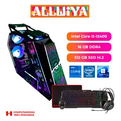 ALLWIYA - PC GAMER INTEL CORE i5-12400, 16GB RAM DDR4, 512 GB SSD M.2, COMBO GAMER