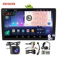 AIWA - Autoradio Android Octacore 4GB x 64GB 95 BT Carplay + Cam AW-2K-A